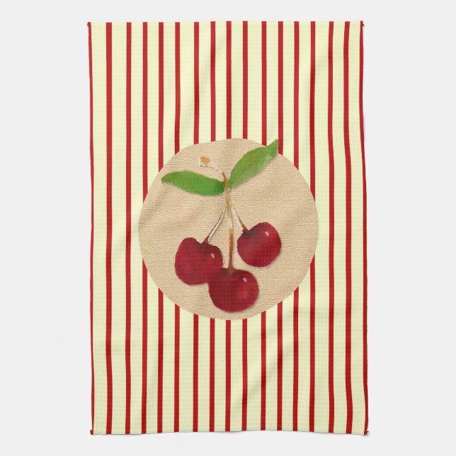 Cherry Rand Kitchen Towel Kökshandduk (Vertikal)