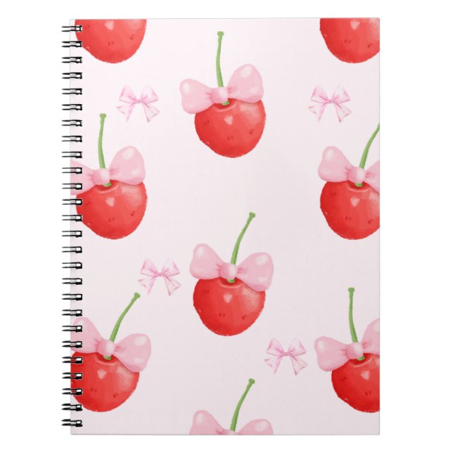 cherry red and pink back to school anteckningsbok (Framsidan)