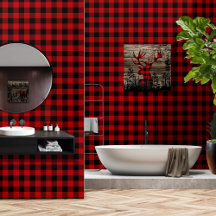 Cherry Red Black 3 Inch Lumberjack Buffalo Play