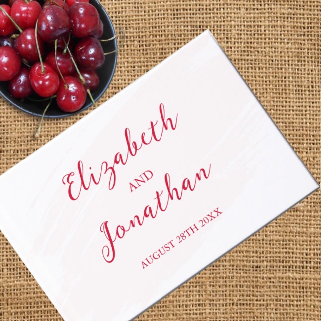 Cherry Red Bröllop Gästböcker (Skapare uppladdad)