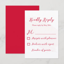 Cherry Red Bröllop OSA Kort