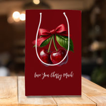 Cherry Red Cherries med en Bow