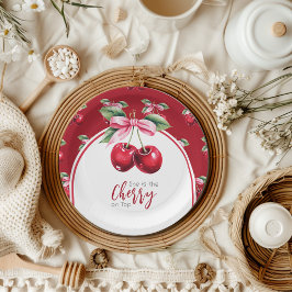 Cherry Red Coquette Bow Baby Shower