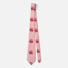 Cherry Red Coquette Hett Läppar Slips