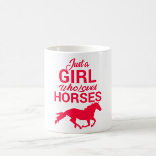 Cherry Red, en flicka som Kärlek Horses Kaffemugg