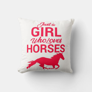 Cherry Red, en flicka som Kärlek Horses Kudde