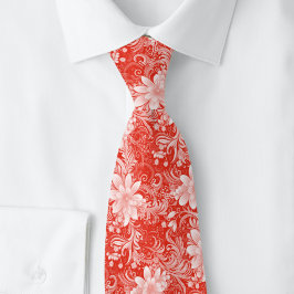 Cherry Red Floral Batik Slips