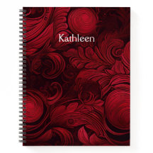 Cherry Red Swirl Feminine Personlig