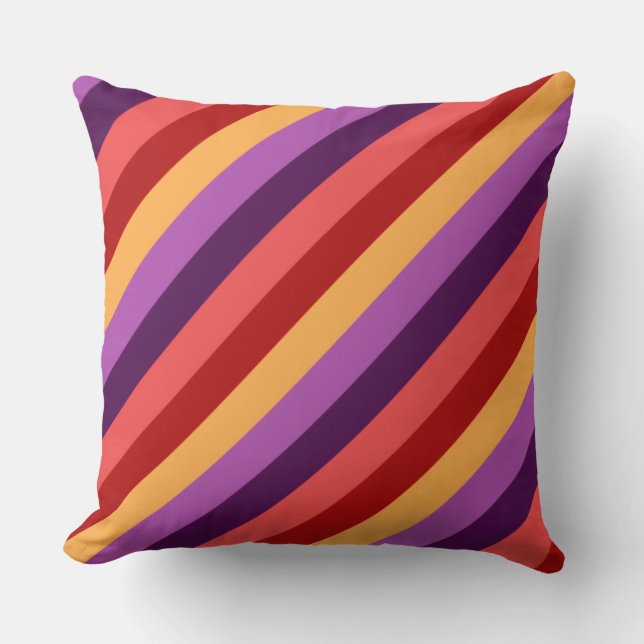 Cherry Red Violet Rand Big Dekorativ kudde (Framsida)