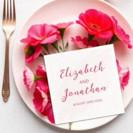 Cherry Red Wedding Pappersservett