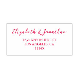 Cherry Red Wedding Självfärgande Stämpel