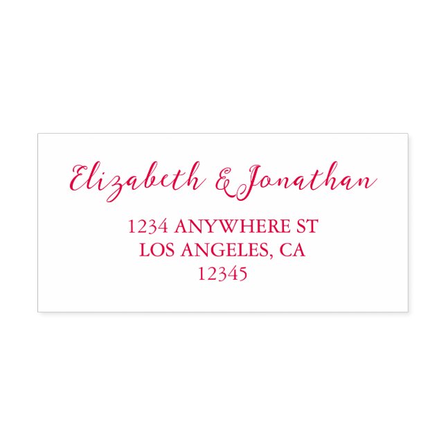 Cherry Red Wedding Självfärgande Stämpel (Design)