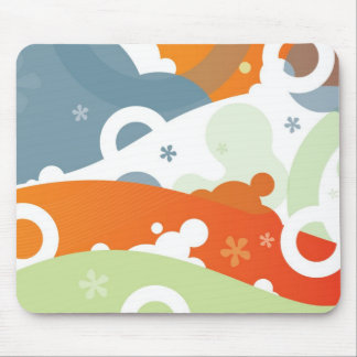 Cherry Retro Modern Abstrakt Funky Mousepad Musmatta