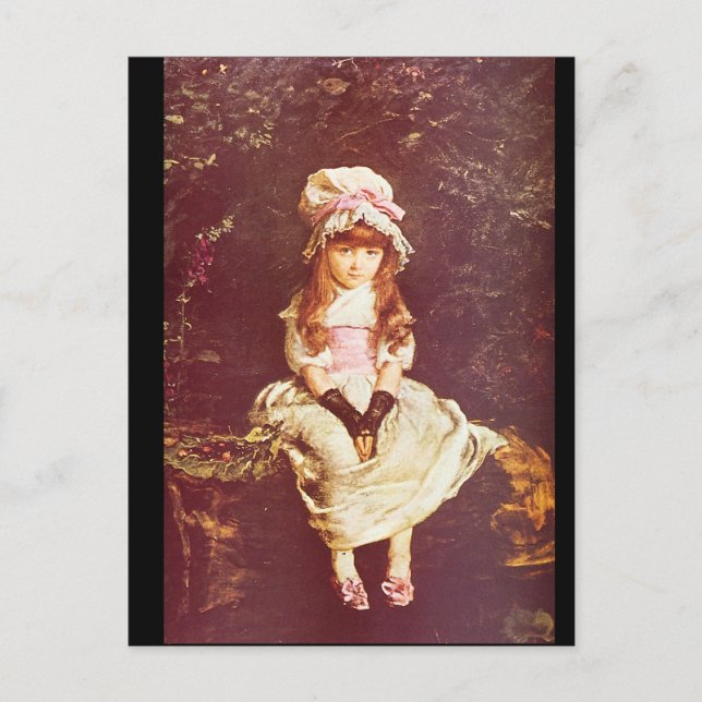 Cherry Ripe', Sir John Everett_Porträtt Vykort (Framsida)