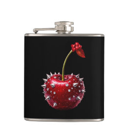 Cherry Rock Style Stainless Steel Flask Fickplunta