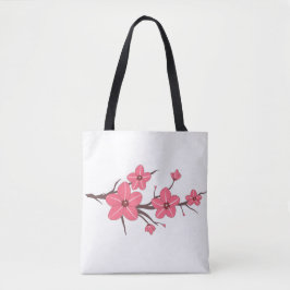 Cherry rosa blommor mönster! tygkasse
