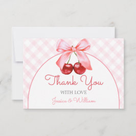 Cherry Rosa Bow Baby Shower - tackkort Tack Kort