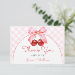 Cherry Rosa Bow Baby Shower - tackkort Tack Kort