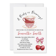 Cherry Rosa Coquette Tea Baby Shower