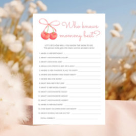 Cherry Rosa Ribbon som känner Mammans bästa spel