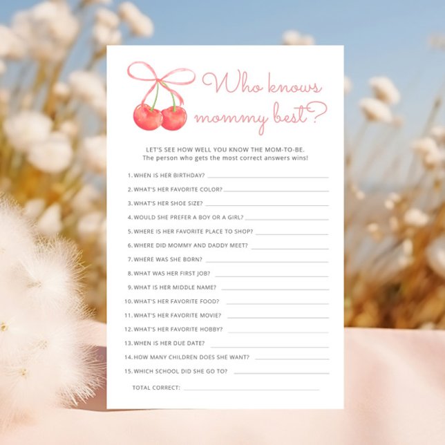 Cherry Rosa Ribbon som känner Mammans bästa spel (Skapare uppladdad)