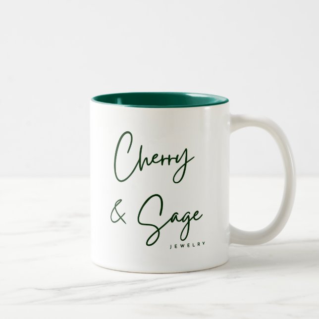Cherry & Sage Jewelry Mug Två-Tonad Mugg (Höger)