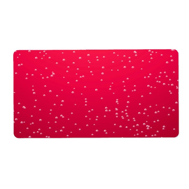 Cherry Soda med Tiny Bubbles Background Art Fraktsedel (Framsidan)