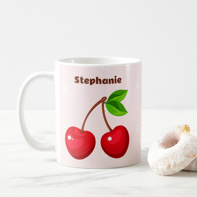 Cherry Söt Födelsedag Kaffemugg (Med munk)