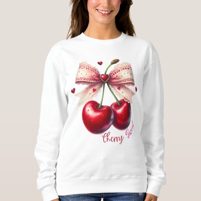 Cherry Söt T Shirt (Framsida)