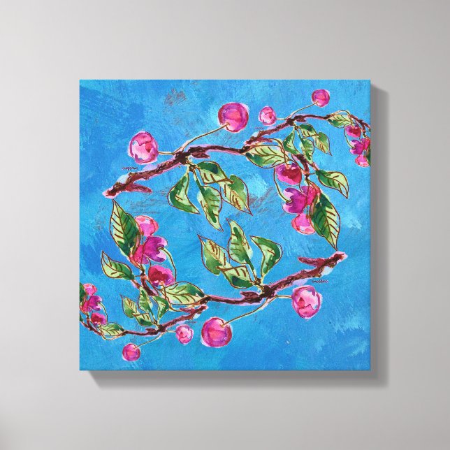 Cherry Splendor Canvastryck (Framsida)