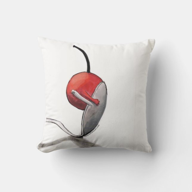 Cherry Spoon Hug Cotton Dekorativ kudde (Framsida)