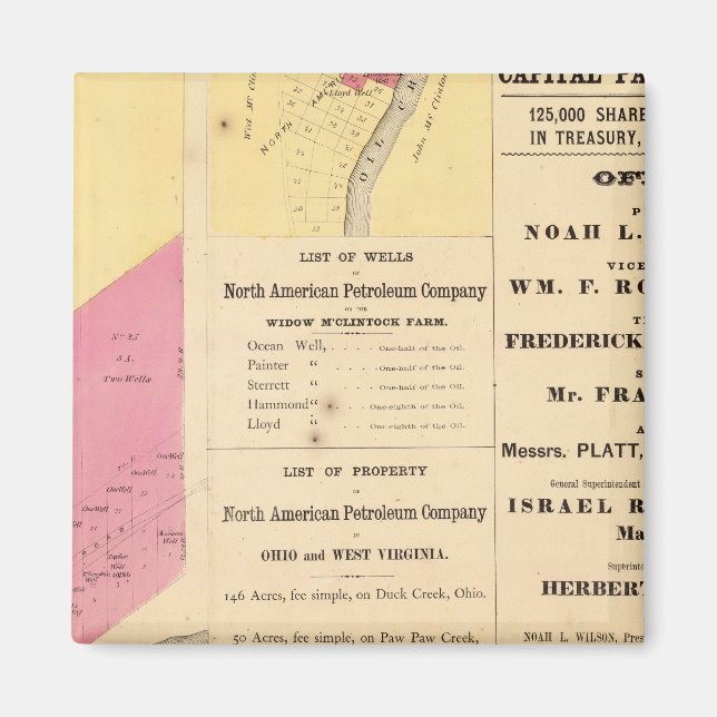 Cherry Springa egendom Magnet (Framsidan)