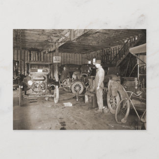 Cherry St. Garage circa 1925 Vykort
