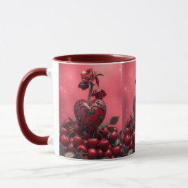 Cherry Steampunk Valentine Mugg