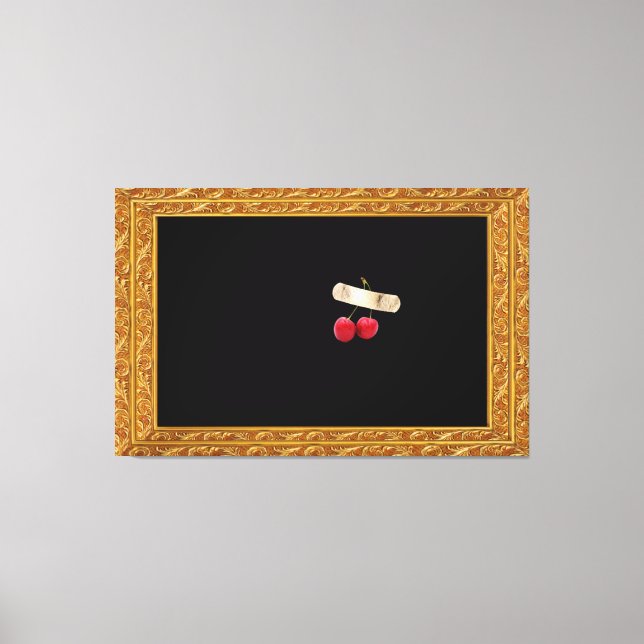 Cherry Stucking in Painting Board Kanvastryck (Framsida)