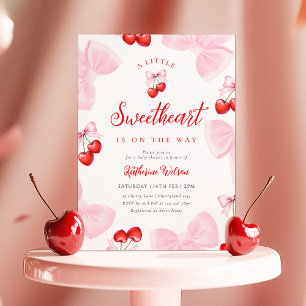 Cherry SweBaby Shower Inbjudningar