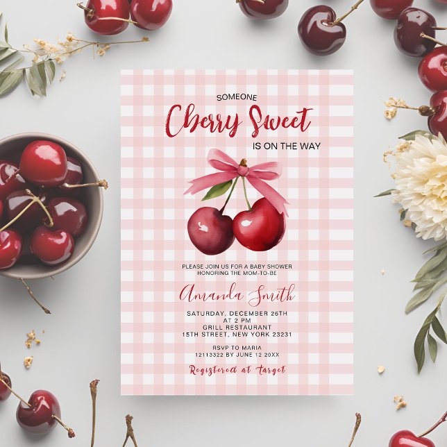 Cherry Sweet är på väg att visa sig vara en babysk Inbjudningar (Skapare uppladdad)