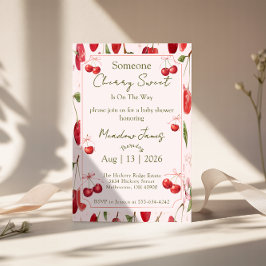 Cherry Sweet - Baby Shower Invitation Inbjudningar