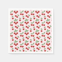 Cherry Sweet Baby Shower Servetter
