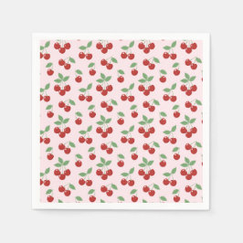 Cherry Sweet Baby Shower Servetter
