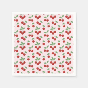 Cherry Sweet Baby Shower Servetter