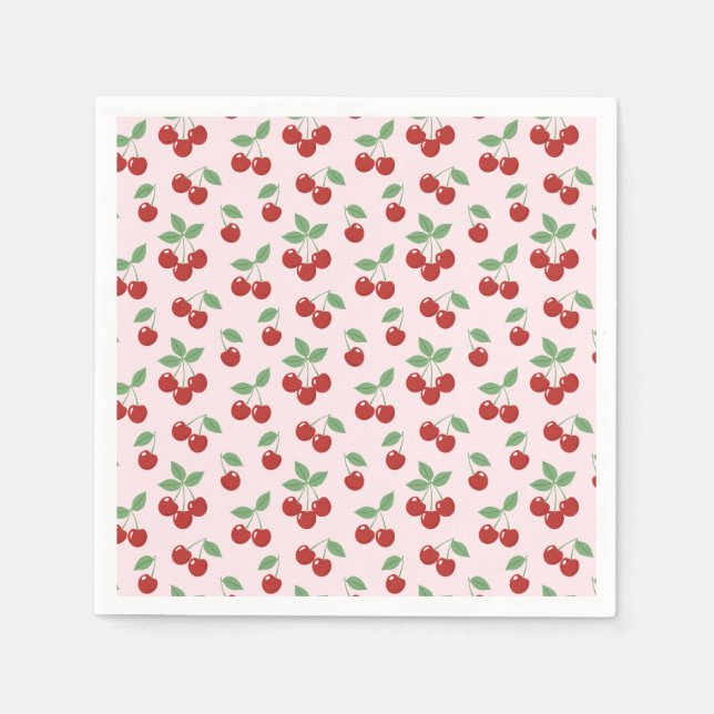 Cherry Sweet Baby Shower Servetter (Framsidan)