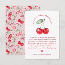 Cherry Sweet Baby Shower - tackkort Tack Kort