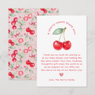 Cherry Sweet Baby Shower - tackkort Tack Kort