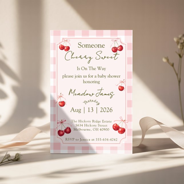 Cherry Sweet - Bebis Shower Inbjudan (Skapare uppladdad)