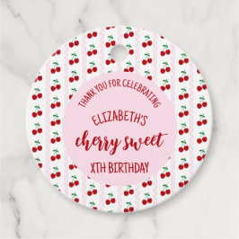 Cherry Sweet Birthday Gåvor Etiketter