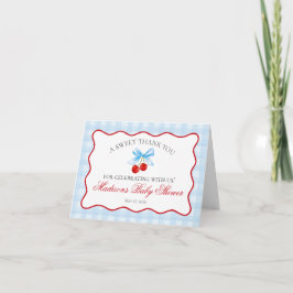 Cherry Sweet Blue Coquette Baby tackkort