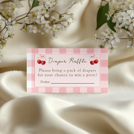 Cherry Sweet - Diaper Raffle Card Tilläggskort
