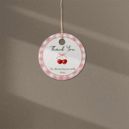 Cherry Sweet Favor-märke Gåvor Etiketter
