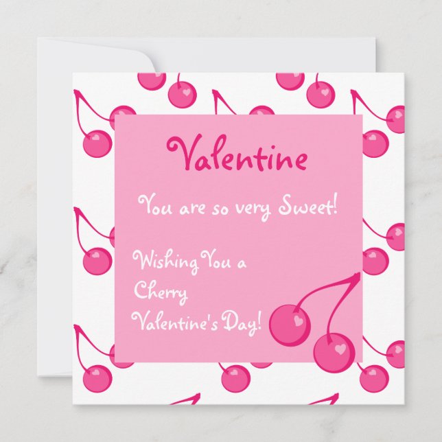 Cherry Sweet-Hearts Julkort (Framsida)